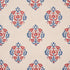 Constantine wallpaper in red and blue color - pattern number 5012882 - by Schumacher in the Cabana collection