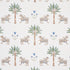 Tiger Palm wallpaper in delft color - pattern number 5012921 - by Schumacher in the Mystique collection