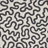 Riley wallpaper in soft black color - pattern number 5012930 - by Schumacher in the New Wave Black and White collection