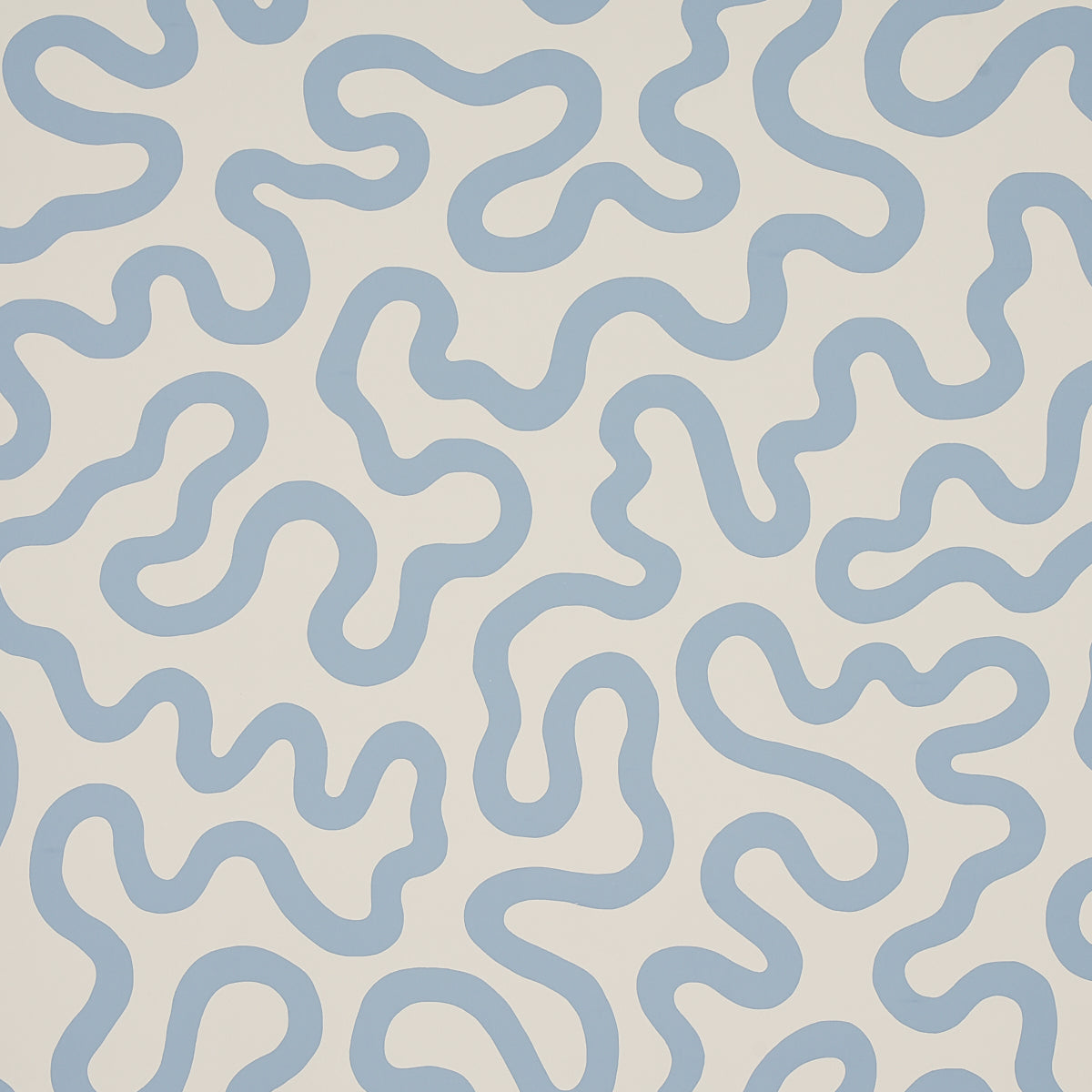 Riley wallpaper in sky on ivory color - pattern number 5012931 - by Schumacher in the Smith Street collection