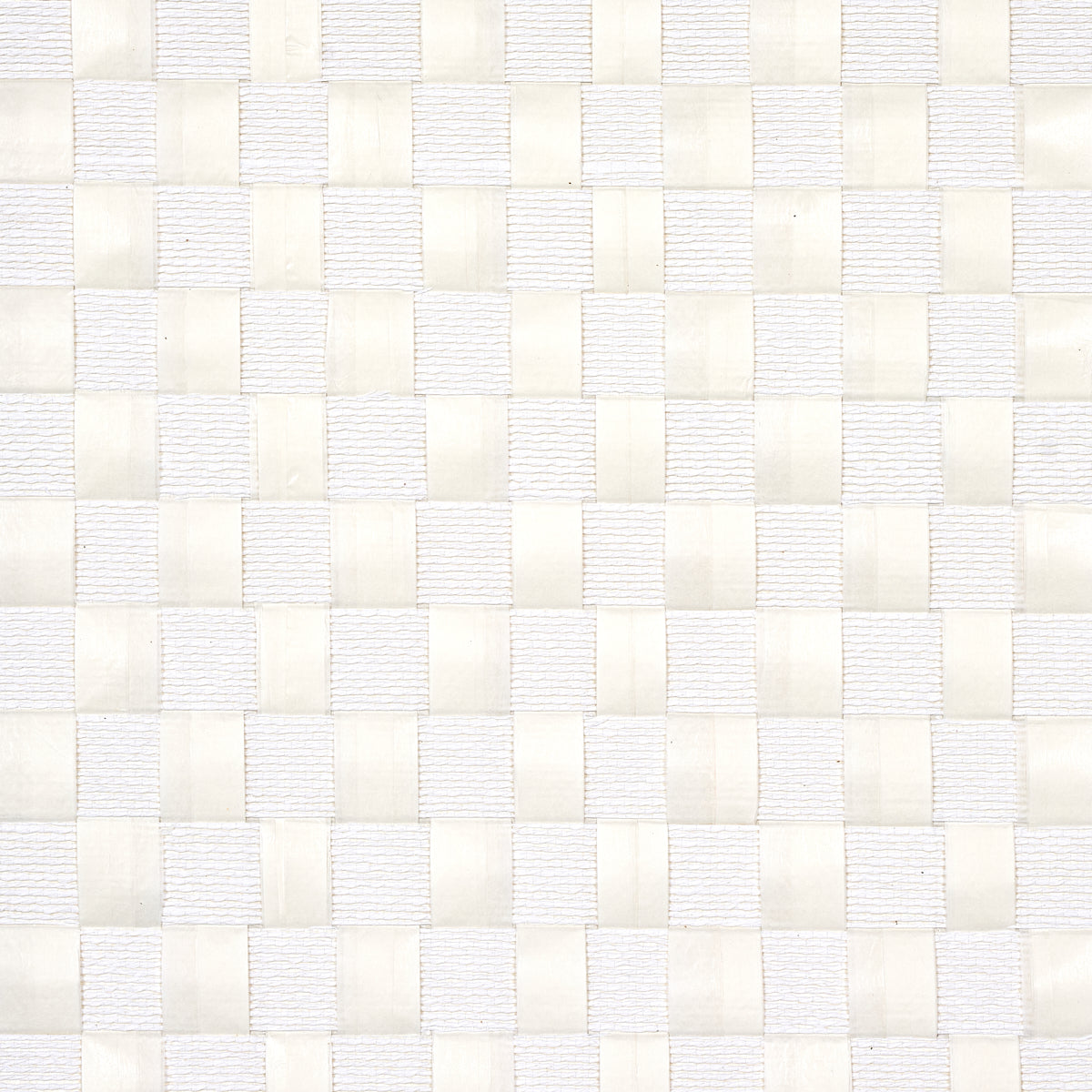 Textured Check wallpaper in white color - pattern number 5012970 - by Schumacher in the Textured Wallcoverings and Printed Grasscloths collection