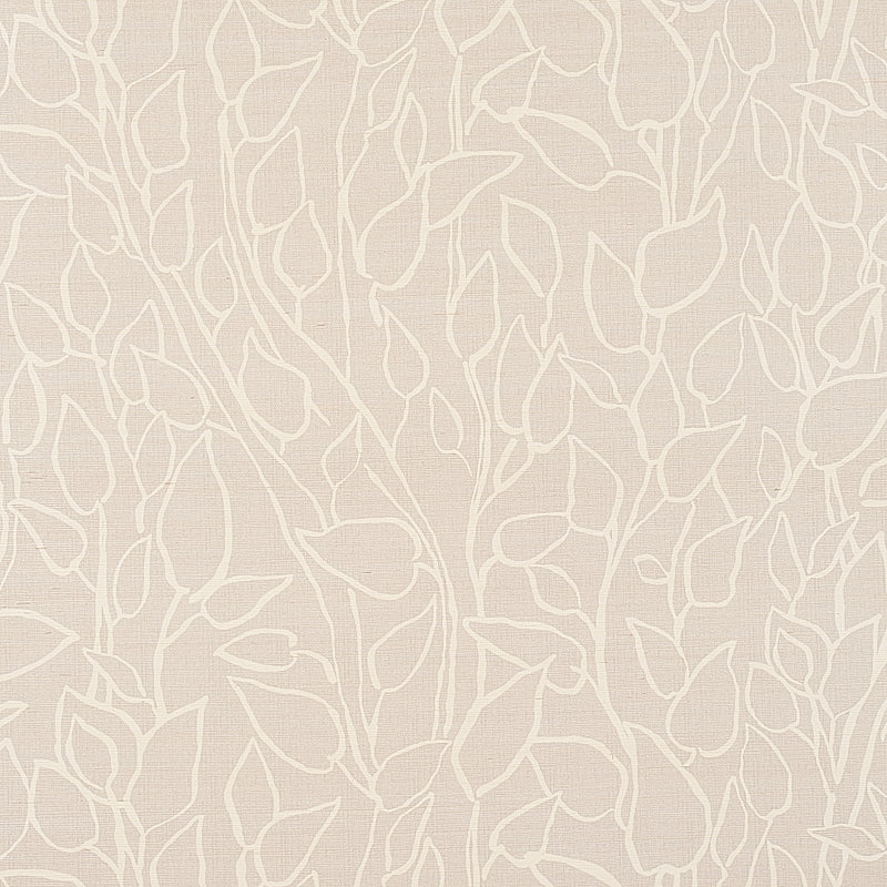 Solandra Vine Sisal wallpaper in grey color - pattern number 5013040 - by Schumacher in the Printed Grasscloths collection