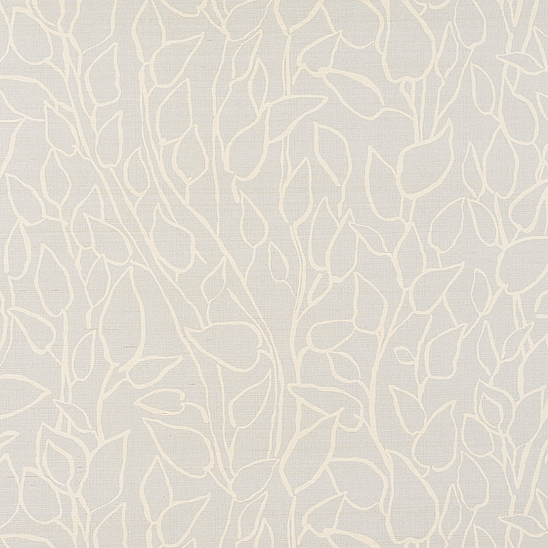Solandra Vine Sisal wallpaper in sky color - pattern number 5013041 - by Schumacher in the Printed Grasscloths collection