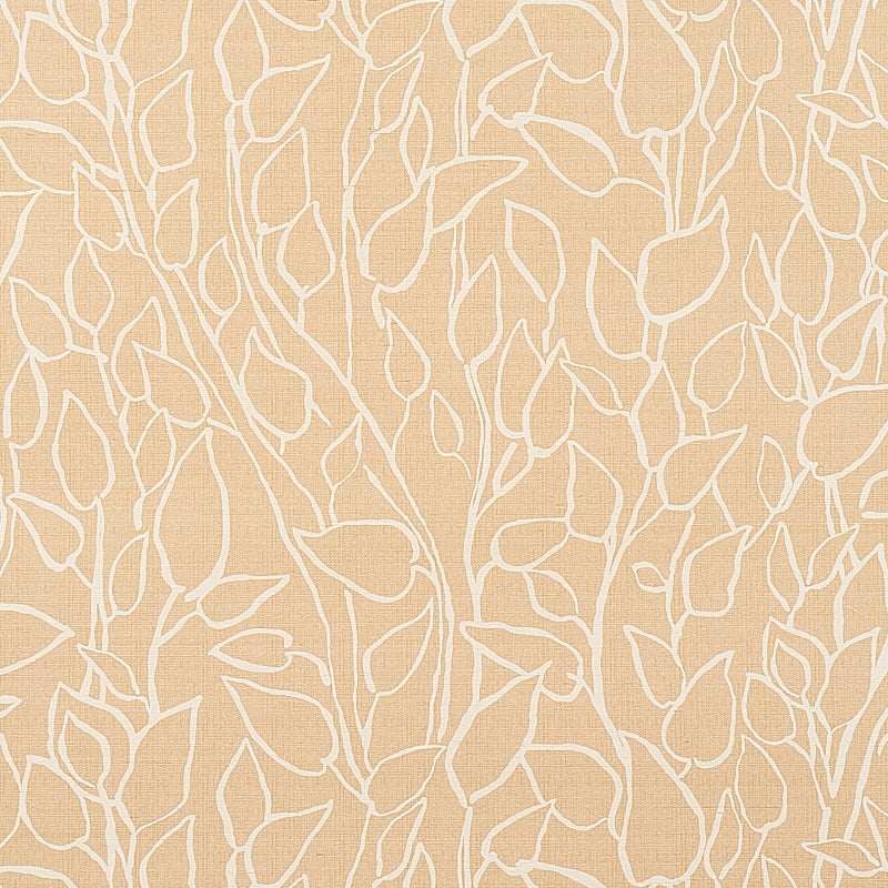 Solandra Vine Sisal wallpaper in straw color - pattern number 5013042 - by Schumacher in the Printed Grasscloths collection