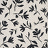 Laurel wallpaper in black color - pattern number 5013071 - by Schumacher in the New Wave Black and White collection