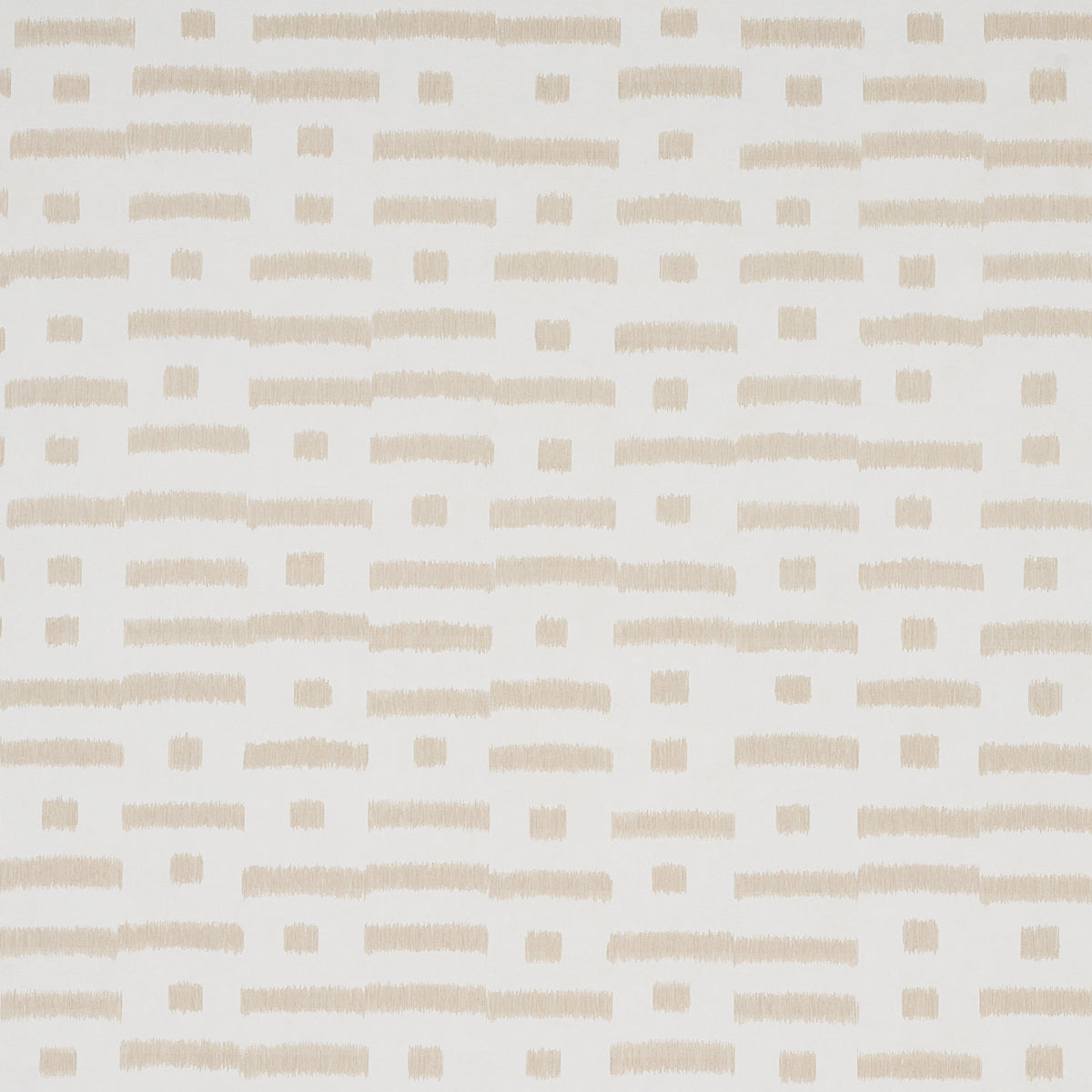 Abstract Ikat wallpaper in natural color - pattern number 5013091 - by Schumacher in the Smith Street collection