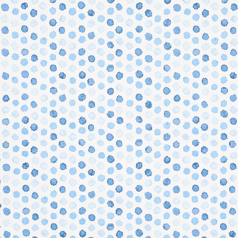 Mini Bursts wallpaper in blues color - pattern number 5013100 - by Schumacher in the Perennial Favorites collection