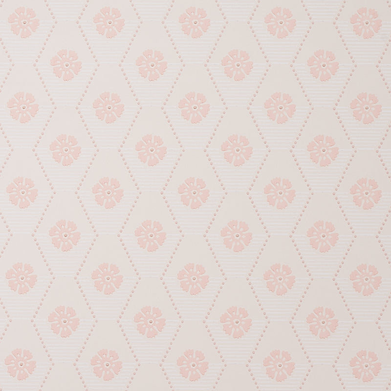 Hive Bloom wallpaper in blush color - pattern number 5013163 - by Schumacher in the Hobe Erwin collection