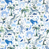 Beasts wallpaper in blue and green color - pattern number 5013531 - by Schumacher in the Happy Menocal collection