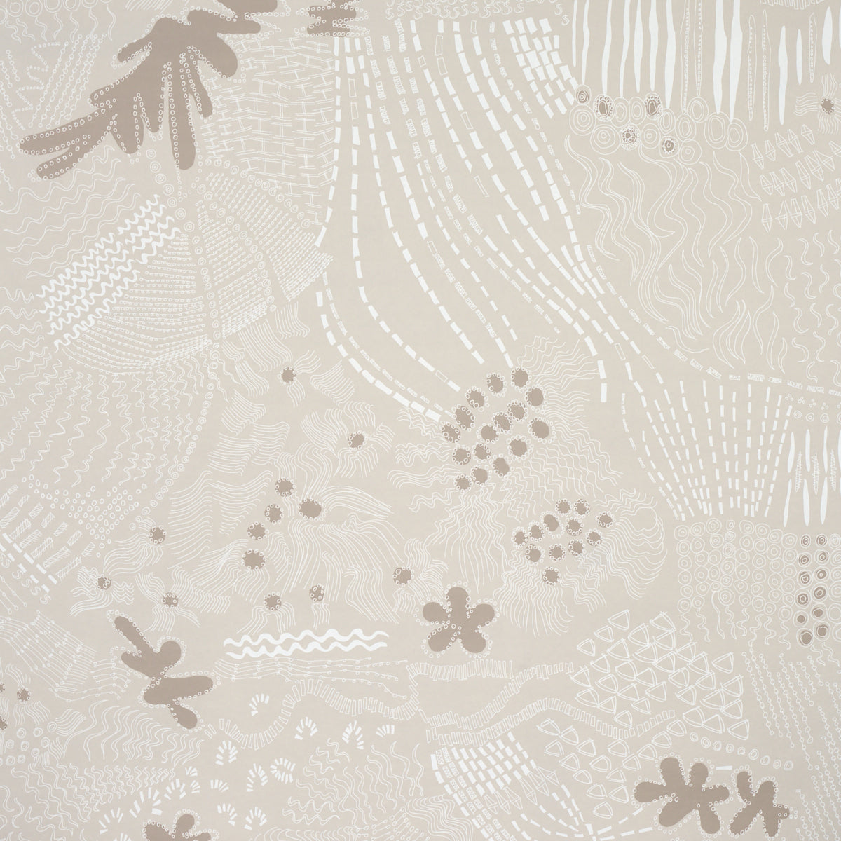 Haven wallpaper in light neutral color - pattern number 5013560 - by Schumacher in the Clements Ribeiro collection