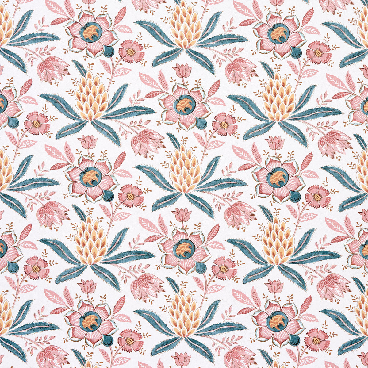Lafayette Botanical wallpaper in rosso antico color - pattern number 5013752 - by Schumacher in the Williamsburg collection