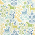 Lupita wallpaper in blues and greens color - pattern number 5013761 - by Schumacher in the Moon River collection