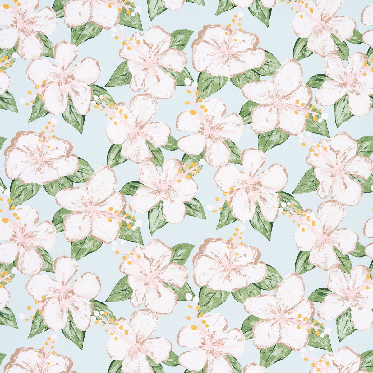 Fabienne wallpaper in sky color - pattern number 5013810 - by Schumacher in the Victor Glemaud collection