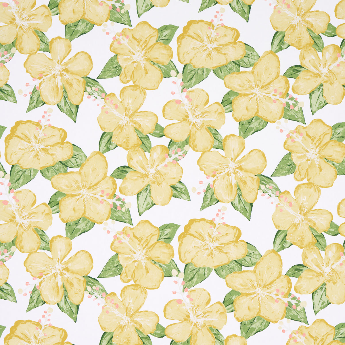 Fabienne wallpaper in yellow color - pattern number 5013812 - by Schumacher in the Victor Glemaud collection