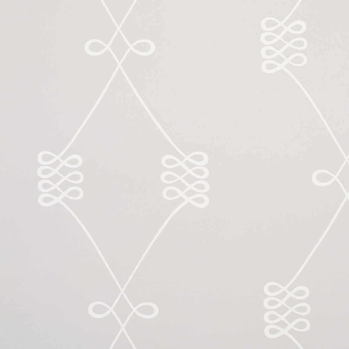 Nicolette wallpaper in white on grey color - pattern number 5013831 - by Schumacher in the Full Bloom collection