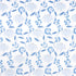 Bouquet Toss wallpaper in afternoon blue color - pattern number 5013841 - by Schumacher in the Moon River collection