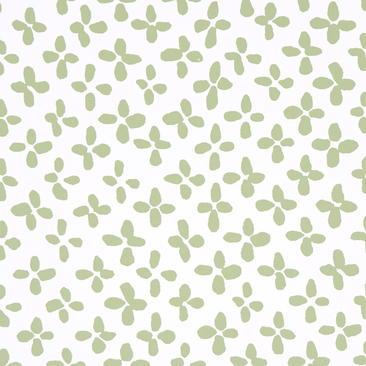 Emerson wallpaper in green on ivory color - pattern number 5013942 - by Schumacher in the Easy Elements collection
