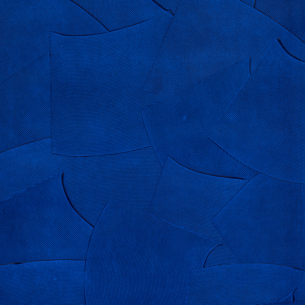 Hand Combed Plaster wallpaper in yves blue color - pattern number 5013950 - by Schumacher in the David Kaihoi collection