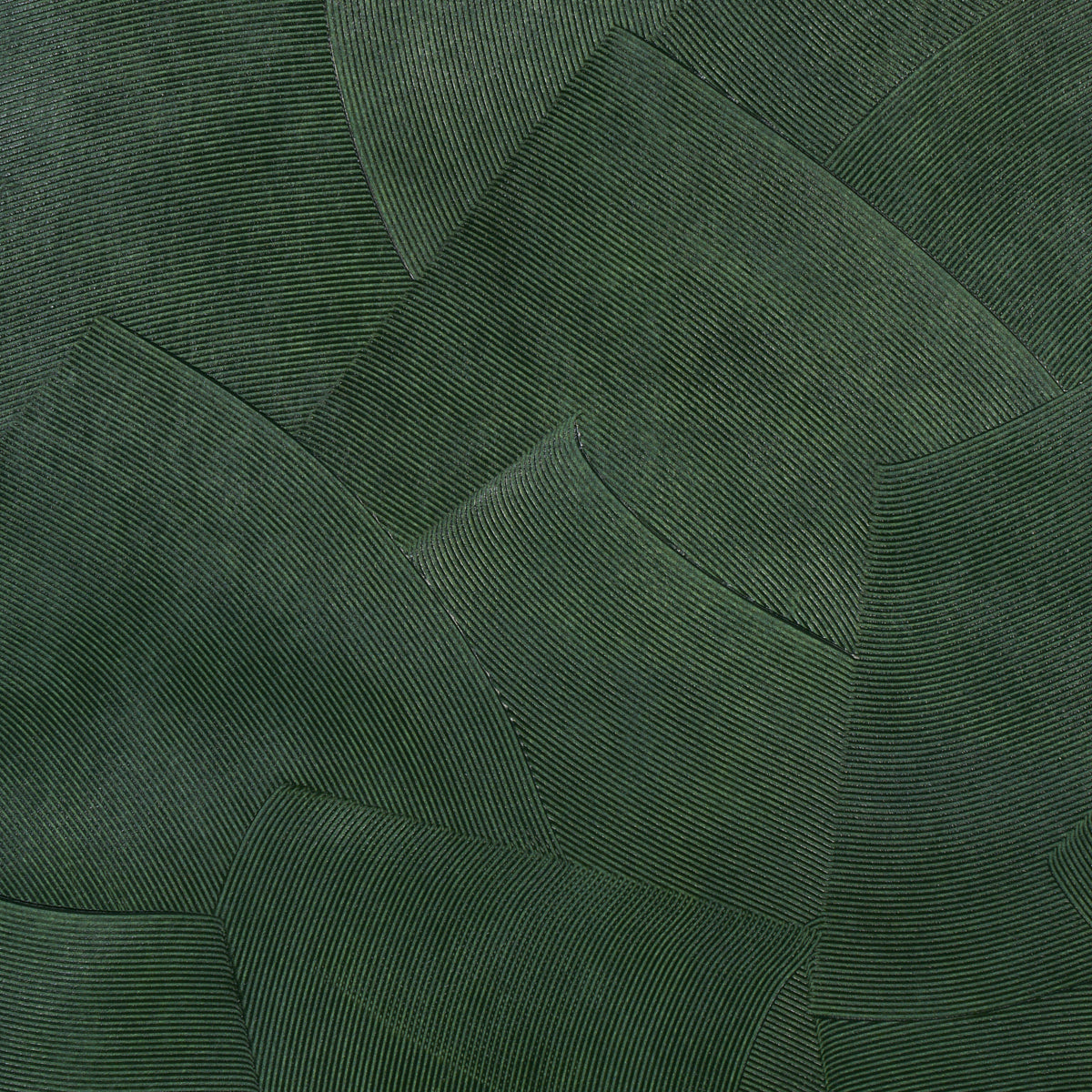 Hand Combed Plaster wallpaper in green leaf color - pattern number 5013952 - by Schumacher in the David Kaihoi collection