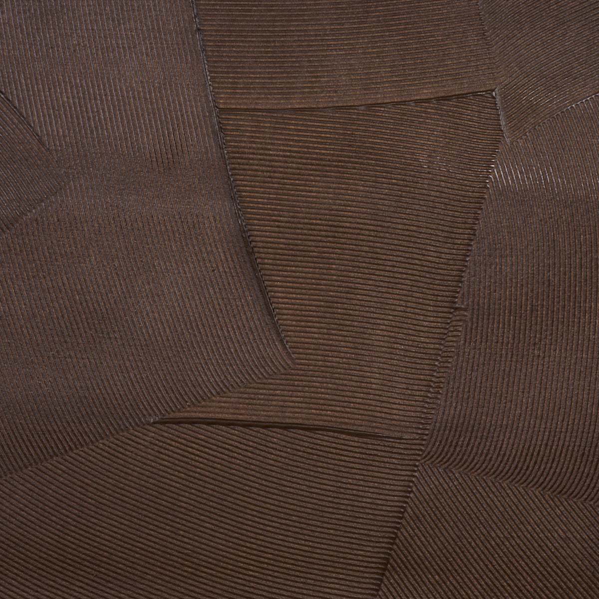 Hand Combed Plaster Wallpaper in brown color - pattern number 5013954 - by Schumacher in the David Kaihoi collection