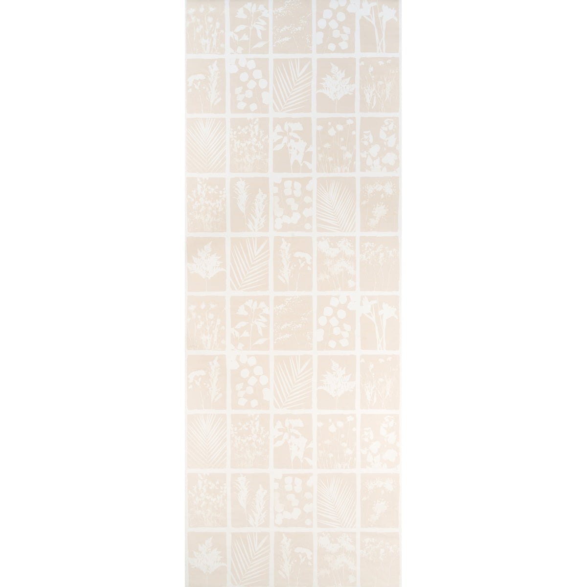 Cyanotype Panel wallpaper in natural color - pattern number 5013971 - by Schumacher in the Panels Collection collection