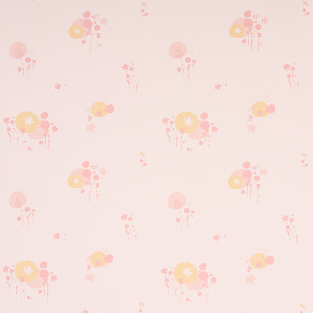 Pom Pom Forest wallpaper in blush color - pattern number 5014060 - by Schumacher in the Marie Chantal collection