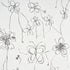 Come Back as a Flower fabric in soft black color - pattern number 5014090 - by Schumacher in the Hera Ford collection