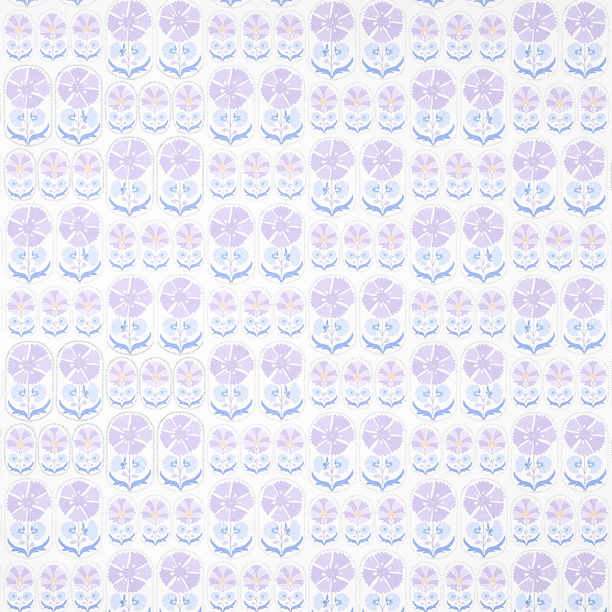 Anjuna Floral wallpaper in lilac color - pattern number 5014111 - by Schumacher in the Bohemia collection
