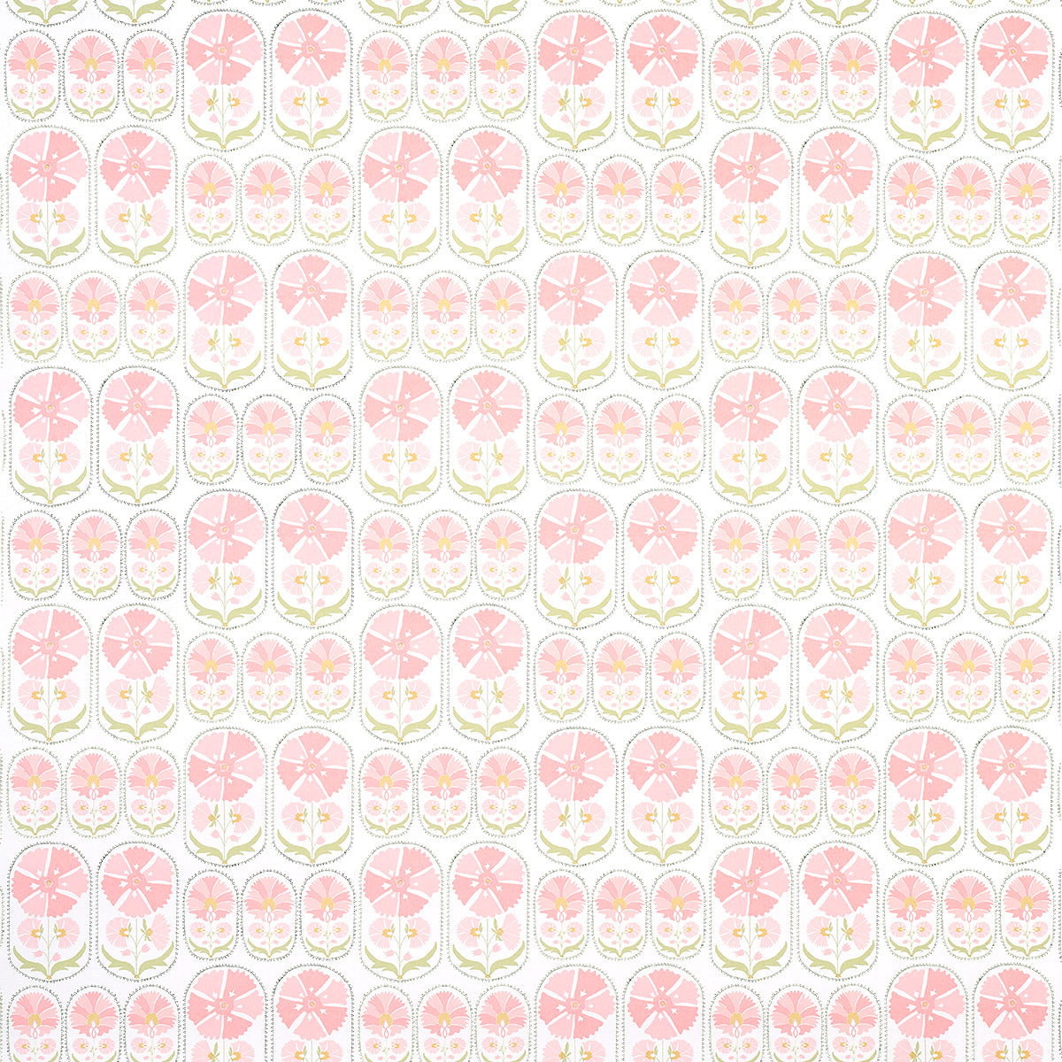 Anjuna Floral wallpaper in blush color - pattern number 5014112 - by Schumacher in the Bohemia collection