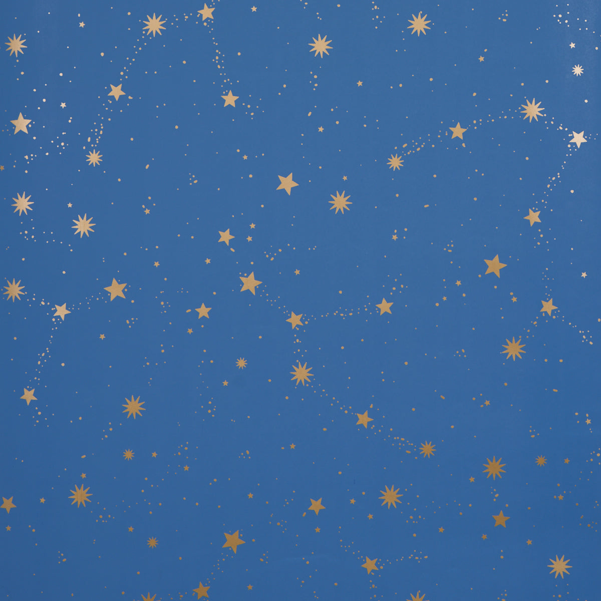 Scattered Stars wallpaper in night color - pattern number 5014141 - by Schumacher in the Marie Chantal collection