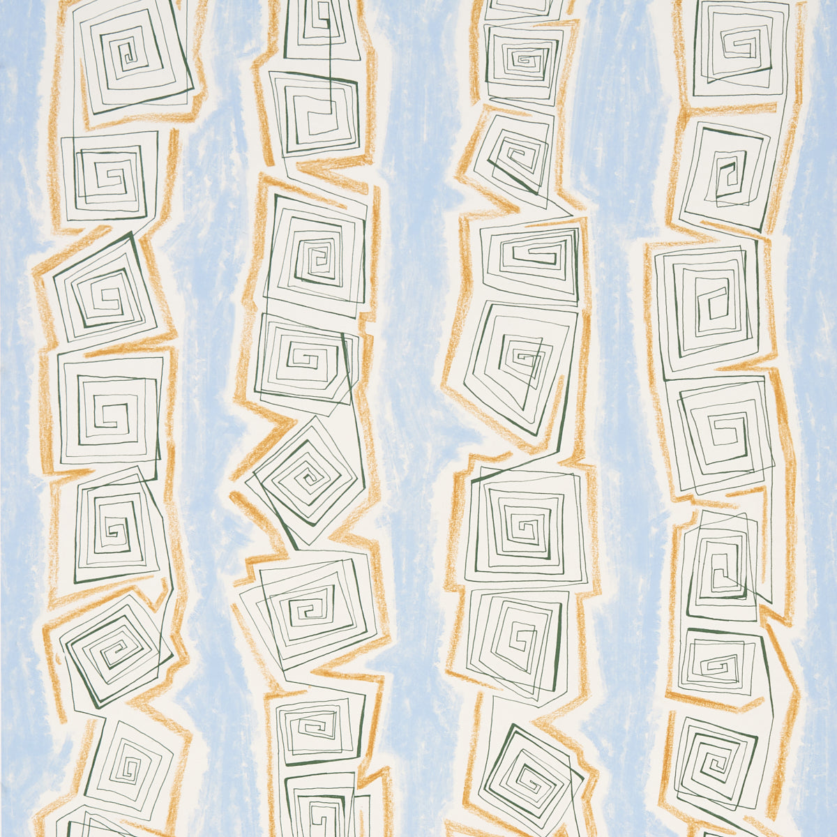 Taboo wallpaper in sky color - pattern number 5014211 - by Schumacher in the Backdrop II collection