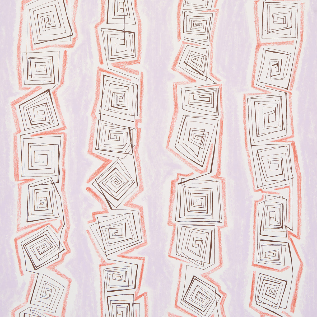 Taboo wallpaper in warm lilac color - pattern number 5014212 - by Schumacher in the Backdrop II collection