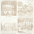 Architecturra wallpaper in ivory color - pattern number 5014271 - by Schumacher in the Johnson Hartig for Libertine collection