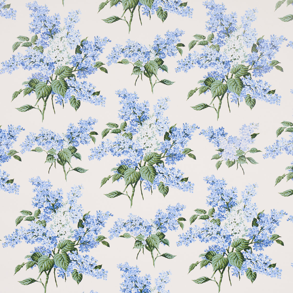 Prousts Lilacs wallpaper in blue color - pattern number 5014311 - by Schumacher in the Johnson Hartig for Libertine collection