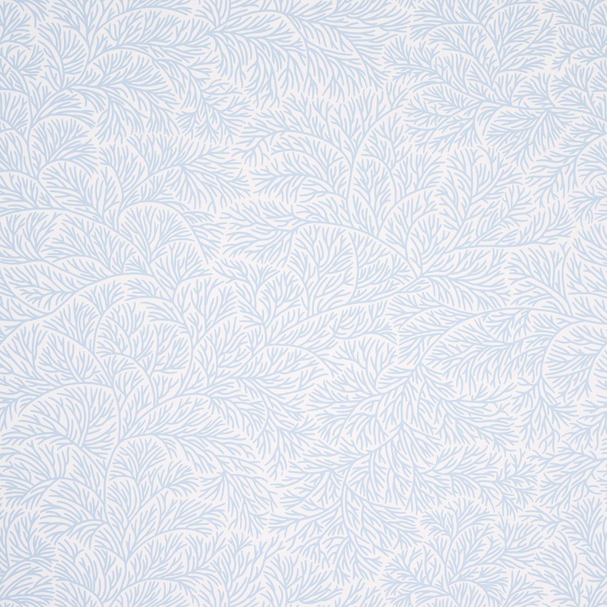 Bougainvillea wallpaper in china blue color - pattern number 5014330 - by Schumacher in the Mark D Sikes collection