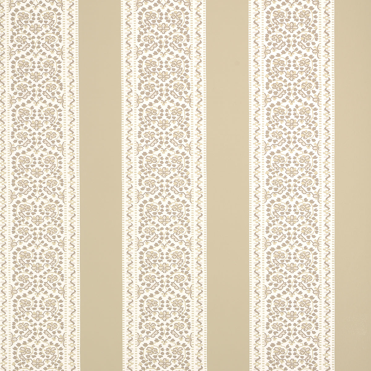 Jasmine wallpaper in neutral color - pattern number 5014342 - by Schumacher in the Moon River collection