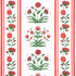 Poppy Stripes wallpaper in red color - pattern number 5014450 - by Schumacher in the Marie Anne Oudejans collection