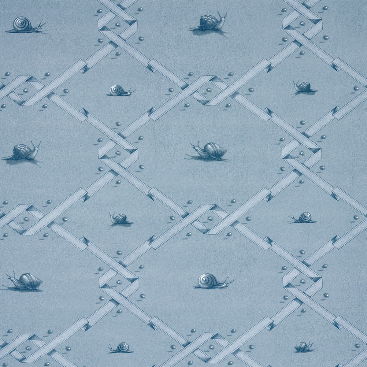 Ouvrez Moi wallpaper in blue color - pattern number 5014510 - by Schumacher in the Charlap Hyman and Herrero collection