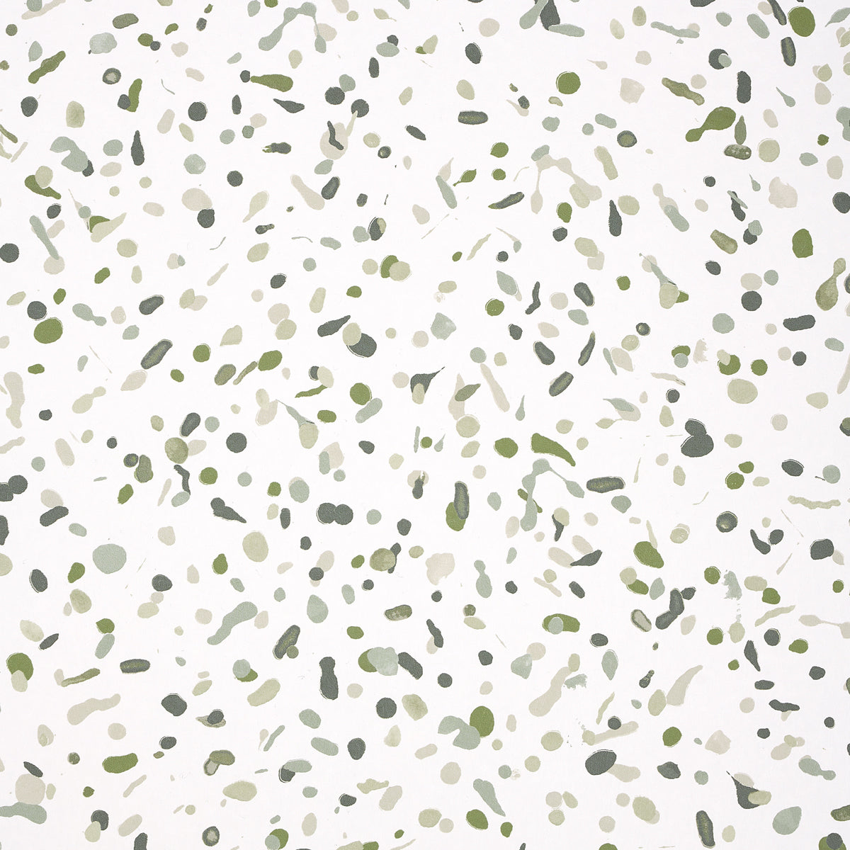 Los Cosmos wallpaper in moss color - pattern number 5014561 - by Schumacher in the Backdrop I collection