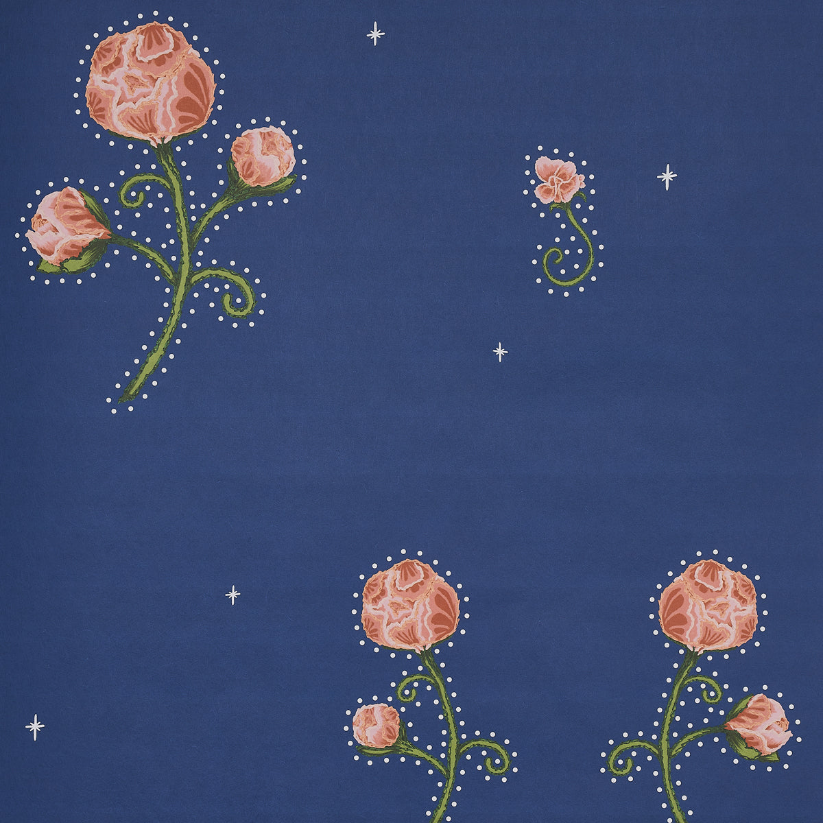 Rhinestone Cowboy wallpaper in clean blue color - pattern number 5014582 - by Schumacher in the Backdrop I collection
