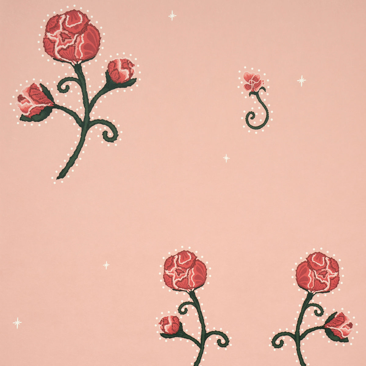 Rhinestone Cowboy wallpaper in pink color - pattern number 5014584 - by Schumacher in the Backdrop I collection