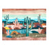 Desert Scape Panel Set wallpaper in prismatic color - pattern number 5014610 - by Schumacher in the Abel Macias collection