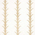 Acanthus Stripe wallpaper in gold on ivory color - pattern number 5014772 - by Schumacher in the Moon River collection