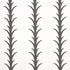Acanthus Stripe wallpaper in carbon on ivory color - pattern number 5014773 - by Schumacher in the Moon River collection