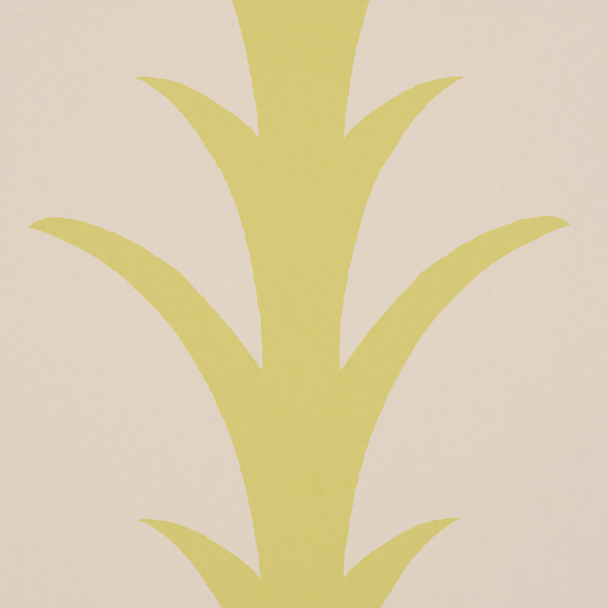 Acanthus Stripe Wallpaper in soleil on sand color - pattern number 5014775 - by Schumacher in the Atelier Paris collection