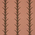 Acanthus Stripe Wallpaper in brown on rosewood color - pattern number 5014778 - by Schumacher in the Atelier Paris collection