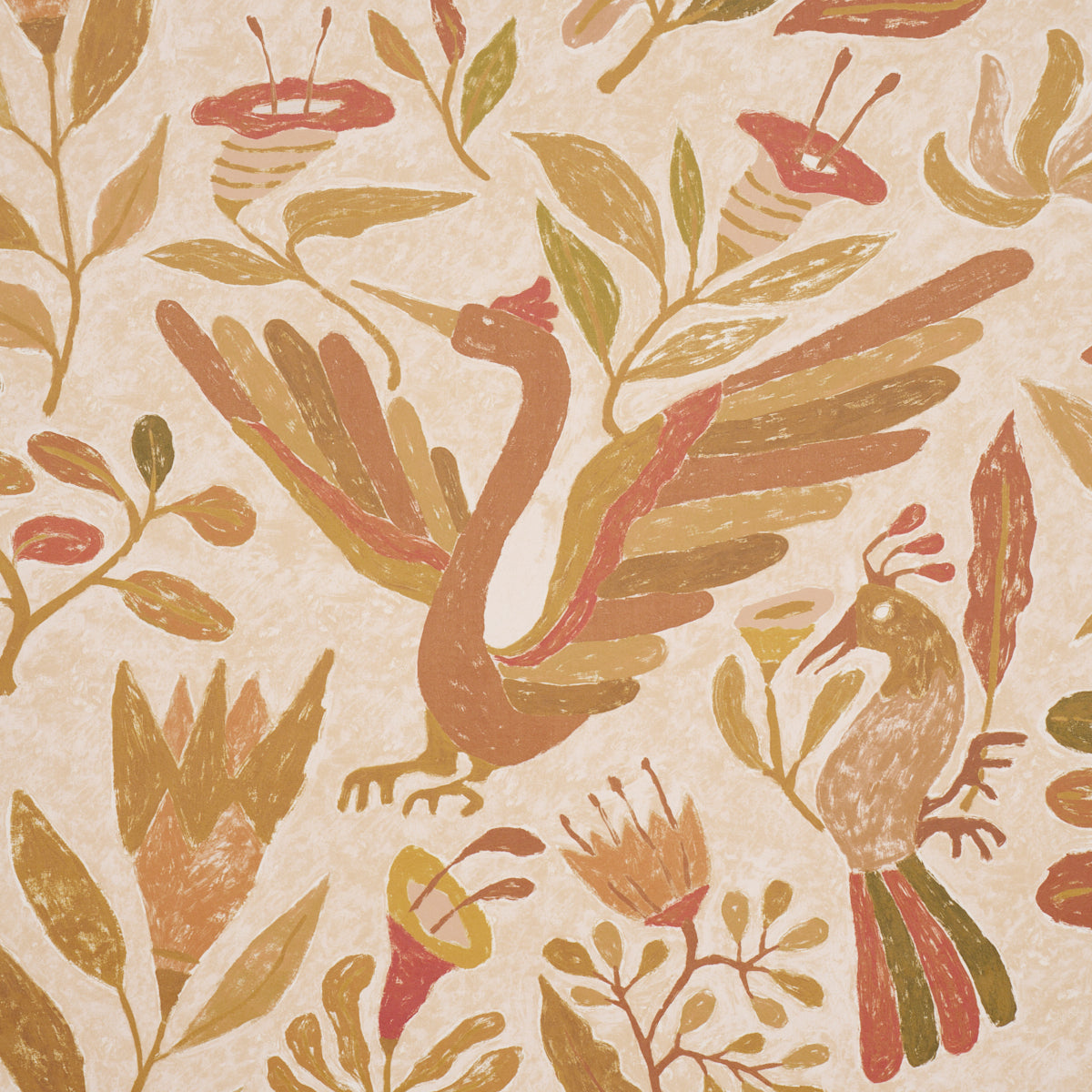Canopy Wallpaper in spice color - pattern number 5014833 - by Schumacher in the Perennial Favorites collection