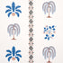 Willard House Stencil wallpaper in blue color - pattern number 5014840 - by Schumacher in the New Americana collection
