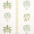 Willard House Stencil wallpaper in green color - pattern number 5014841 - by Schumacher in the New Americana collection