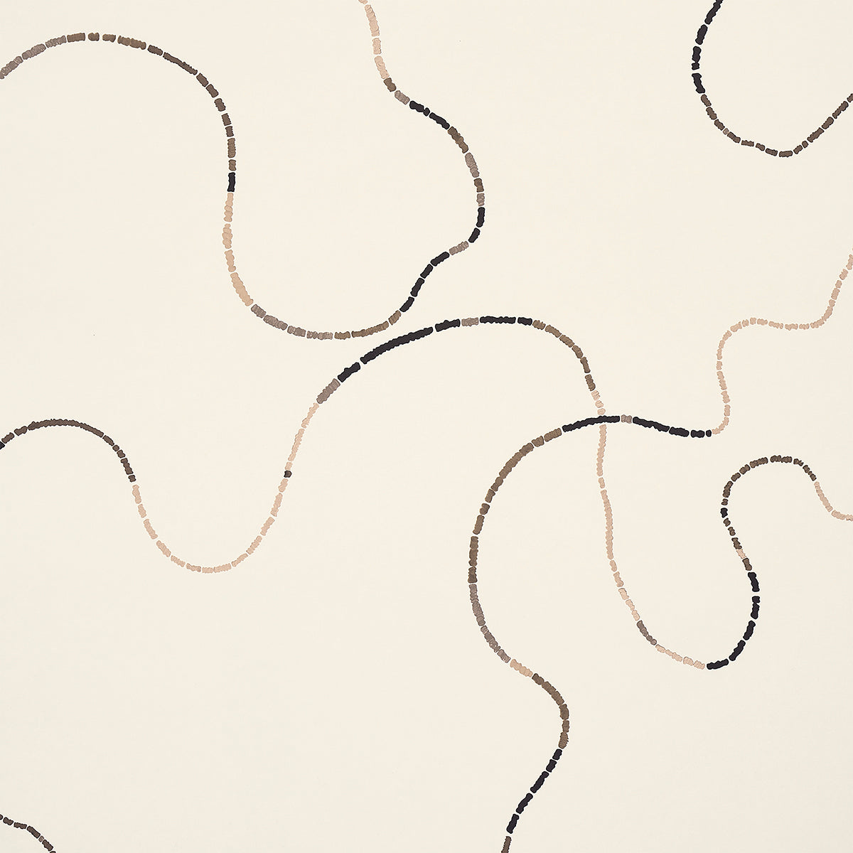 Turini wallpaper in cocoa multi color - pattern number 5014892 - by Schumacher in the Backdrop I collection